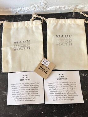 Made in the Deep South Vintage Jewelry Bag Pouches Only